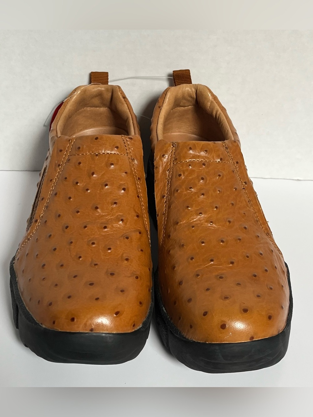 NWT Roper Ostrich Print Leather Slip-On Shoe 8.5W